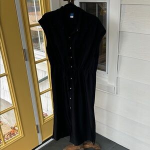 Old Navy Black Midi Dress